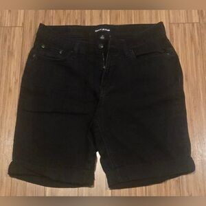 DKNY Black Denim Shorts